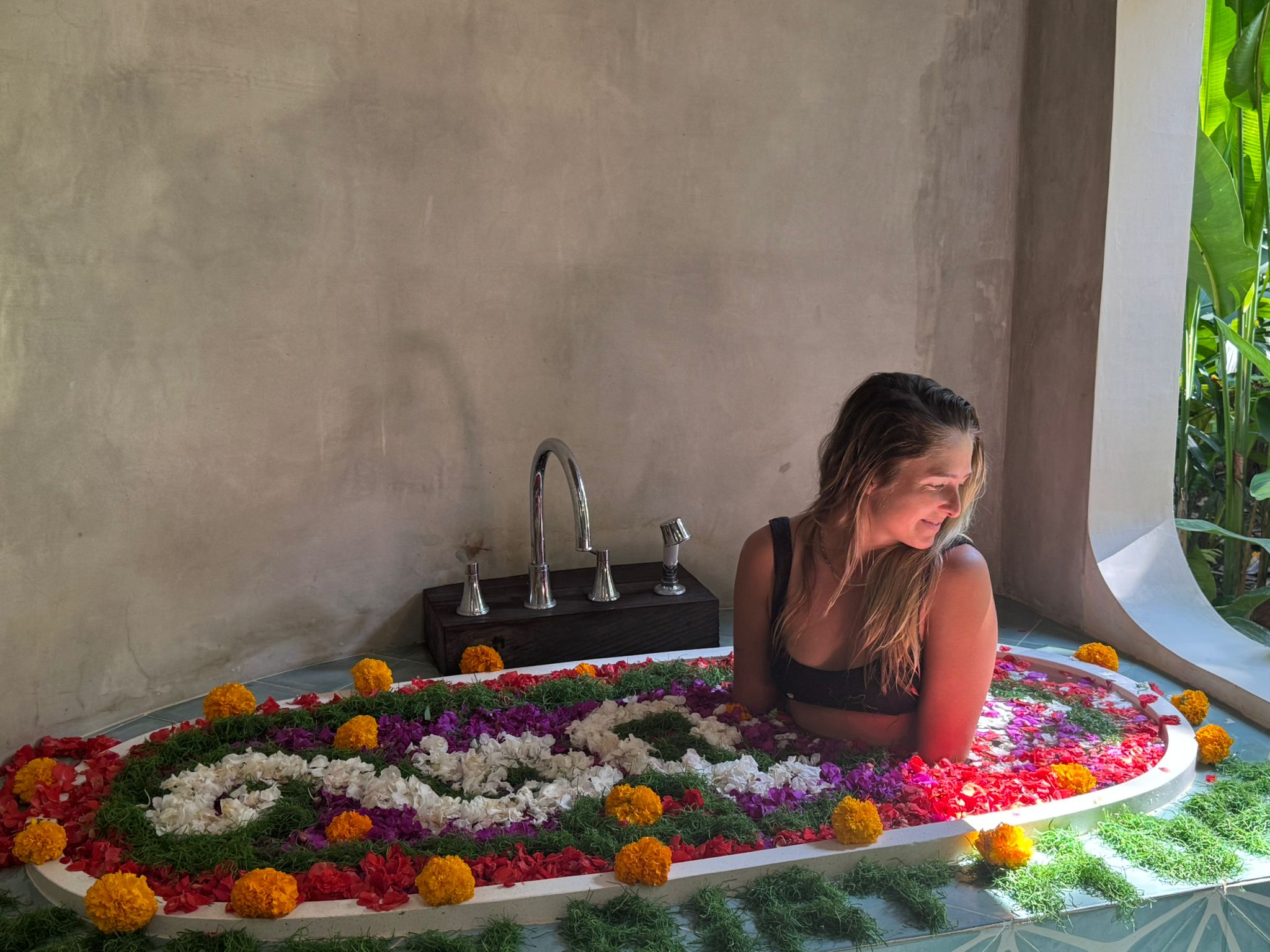 flower bath